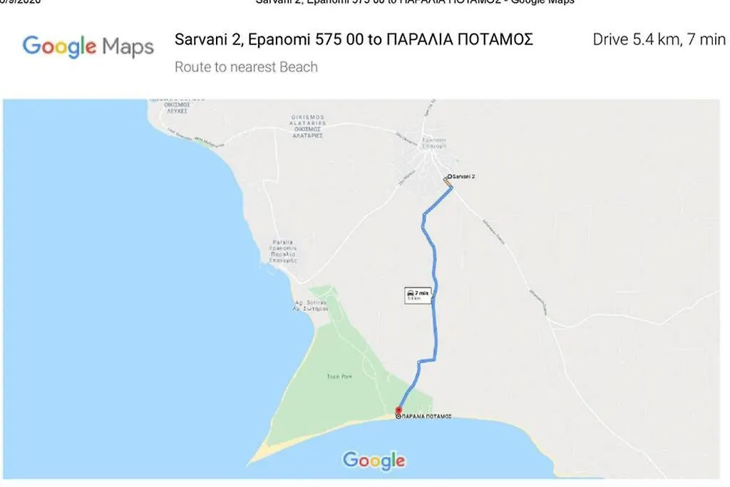 Large Home Near Potamos Beach Epanomi Apartment